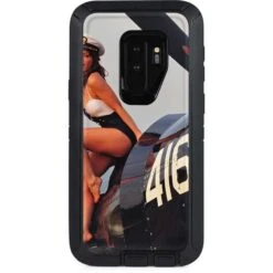 1940s Navy Pin-Up Girl On Corsair Fighter Plane Otterbox Defender Galaxy Skin