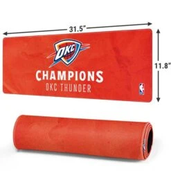 2025 NBA Champions Oklahoma City Thunder Gaming Mouse Pad -Skinit Store 2025 nba champions large gaming mouse pad 1749054742 MSP25NBCH01GAMGLG PR 02