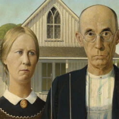 Grant Wood American Gothic Magic Keyboard Skin