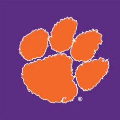 Clemson University Tiger Print Purple Apple Pencil (1st Gen, 2017) Skin