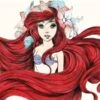 Disney The Little Mermaid Ariel Illustration Apple Pencil (1st Gen, 2017) Skin -Skinit Store DSMRMD14