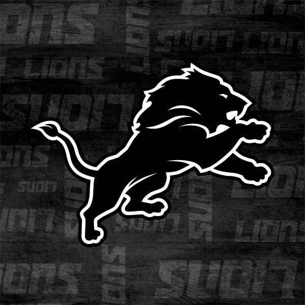NFL Detroit Lions Black & White IPhone 15 Skin 7 NFL Detroit Lions Black & White IPhone 15 Skin - Image 5