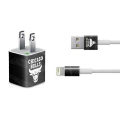 NBA Chicago Bulls Black Animal Print IPhone Charger (5W USB) Skin