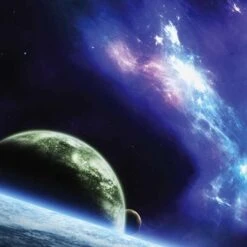 Bird-Shaped Nebula Magic Keyboard Skin