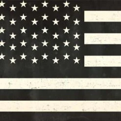 Black & White USA Flag IPhone Charger (5W USB) Skin