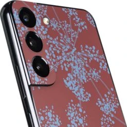 Airy Blue Floral Galaxy S22 Plus Skin -Skinit Store airy blue floral galaxy s22 plus skin 1646336940 SKNFLLFSHX6GLX22P PR 03