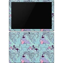 Disney Alice In Wonderland (animated) Mushrooms Print Pattern Surface Pro 6 Skin