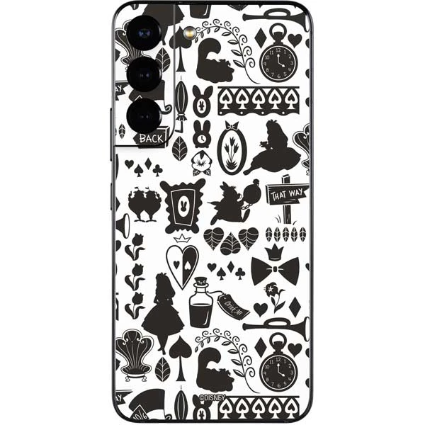 Disney Alice In Wonderland (animated) Silhouette Pattern Galaxy S22 Skin 3 Disney Alice In Wonderland (animated) Silhouette Pattern Galaxy S22 Skin