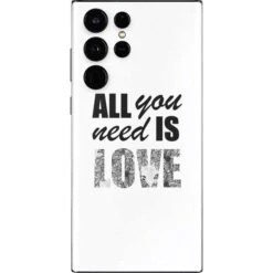 All You Need Is Love BW Galaxy S22 Ultra Skin