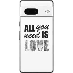All You Need Is Love BW Google Pixel 7 Skin
