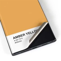 Amber Yellow Galaxy S22 Ultra Skin -Skinit Store amber yellow galaxy s22 ultra skin 1646439158 SKNSLDPNT13GLX22U PR 04