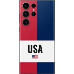 American Flag Color Block Galaxy S23 Ultra Skin