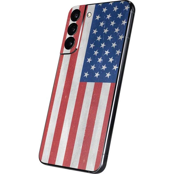 American Flag Distressed Galaxy S22 Plus Skin 4 American Flag Distressed Galaxy S22 Plus Skin - Image 2
