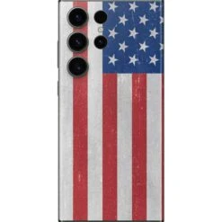 American Flag Distressed Galaxy S23 Ultra Skin