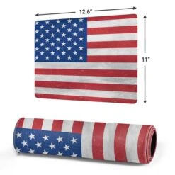 American Flag Distressed Gaming Mouse Pad