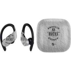 NHL Anaheim Ducks Black Text PowerBeats Pro Skin
