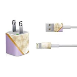 Angled Marble IPhone Charger (5W USB) Skin