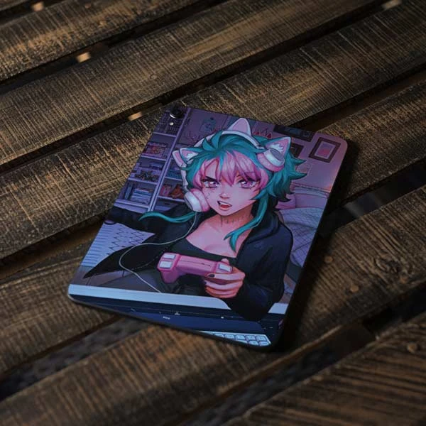 Anime Catgirl Gamer Nerd By Ivy Dolamore Apple IPad Pro Skin 6 Anime Catgirl Gamer Nerd By Ivy Dolamore Apple IPad Pro Skin - Image 4