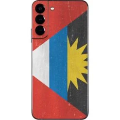 Antigua And Barbuda Flag Distressed Galaxy S22 Plus Skin