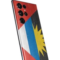 Antigua And Barbuda Flag Distressed Galaxy S22 Ultra Skin -Skinit Store antigua and barbuda flag distressed galaxy s22 ultra skin 1646439251 SKNFLGDIS74GLX22U PR 03