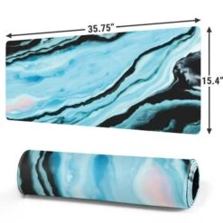 Aqua Blue Marble Ink Gaming Mouse Pad -Skinit Store aqua blue marble ink extra large gaming mouse pad 1656462809 MSPMRBINK02GAMGXL PR 02