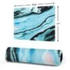 Aqua Blue Marble Ink Gaming Mouse Pad