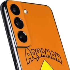 DC Comics Aquaman Classic Logo Galaxy S22 Skin -Skinit Store aquaman official logo galaxy s22 skin 1646266158 SKNDCLOGO02GLXY22 PR 03