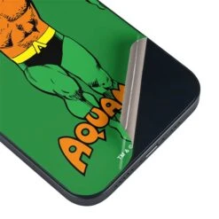 DC Comics Aquaman Classic Art Pose IPhone 14 Plus Skin -Skinit Store aquaman portrait iphone 14 plus skin 1662574850 SKNDCPORT01IPH14M PR 03