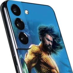 DC Comics Aquaman Movie Arthur Curry Poster Galaxy S22 Skin -Skinit Store aquaman son of the land and seas galaxy s22 skin 1661194530 SKNAQUAMN03GLXY22 PR 03