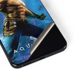 DC Comics Aquaman Movie Arthur Curry Poster Galaxy S22 Skin -Skinit Store aquaman son of the land and seas galaxy s22 skin 1661194530 SKNAQUAMN03GLXY22 PR 04