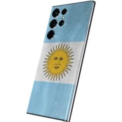 Argentina Flag Distressed Galaxy S22 Ultra Skin -Skinit Store argentina flag distressed galaxy s22 ultra skin 1646439244 SKNFLGDIS31GLX22U PR 02