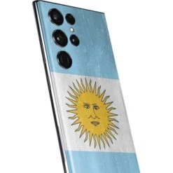 Argentina Flag Distressed Galaxy S22 Ultra Skin -Skinit Store argentina flag distressed galaxy s22 ultra skin 1646439244 SKNFLGDIS31GLX22U PR 03
