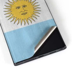 Argentina Flag Distressed Galaxy S22 Ultra Skin -Skinit Store argentina flag distressed galaxy s22 ultra skin 1646439244 SKNFLGDIS31GLX22U PR 04