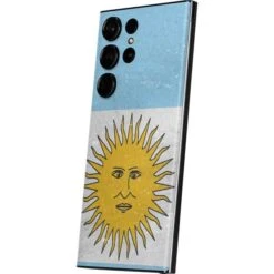 Argentina Flag Distressed Galaxy S23 Ultra Skin