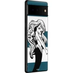Disney The Little Mermaid Ariel Stripes Google Pixel 6 Skin -Skinit Store ariel stripes google pixel 6 skin 1639094192 SKNDSMRMD10GPIXL6 PR 02