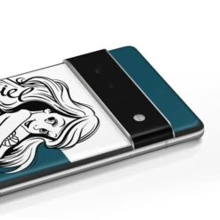 Disney The Little Mermaid Ariel Stripes Google Pixel 6 Skin -Skinit Store ariel stripes google pixel 6 skin 1639094192 SKNDSMRMD10GPIXL6 PR 03