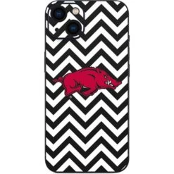 University Of Arkansas-Fayetteville Chevron Print IPhone 15 Skin