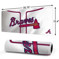 MLB Atlanta Braves Home Jersey Gaming Mouse Pad -Skinit Store atlanta braves home jersey extra large gaming mouse pad 1678437517 MSPMLBATL03GAMGXL PR 02