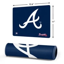 MLB Atlanta Braves - Solid Distressed Gaming Mouse Pad