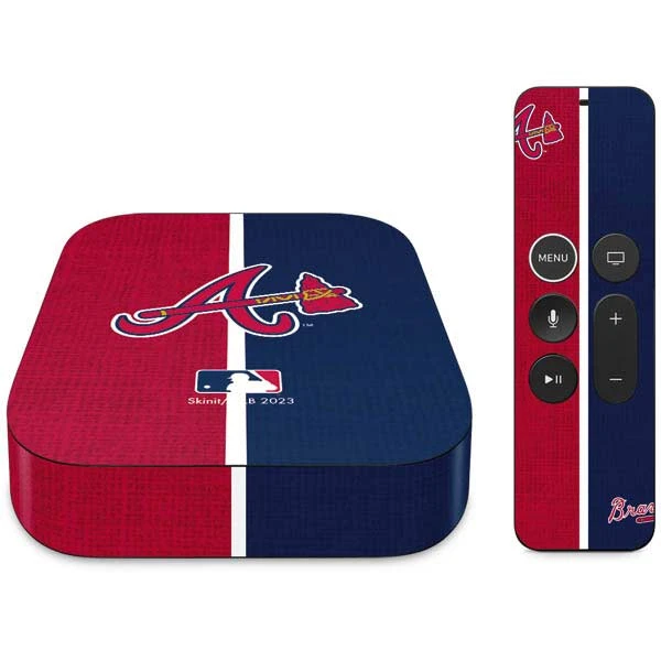 MLB Atlanta Braves Split Apple TV Skin 3 MLB Atlanta Braves Split Apple TV Skin