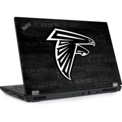 NFL Atlanta Falcons Black & White Lenovo ThinkPad Skin