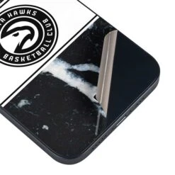 NBA Atlanta Hawks Marble IPhone 15 Skin -Skinit Store atlanta hawks marble iphone 15 skin 1694187543 SKNNBAMRB01IPHN15 PR 03