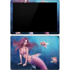 Rachel Anderson Aurelia Mermaid With Fish Google Pixel Slate Skin