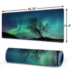 StockTrek Aurora Borealis Over A Lake In Norway Gaming Mouse Pad -Skinit Store aurora borealis over a lake in norwa extra large gaming mouse pad 1711575128 MSPSTOCKT03GAMGXL PR 02