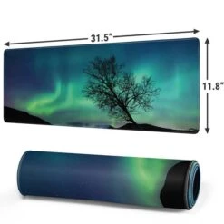 StockTrek Aurora Borealis Over A Lake In Norway Gaming Mouse Pad -Skinit Store aurora borealis over a lake in norwa large gaming mouse pad 1711575128 MSPSTOCKT03GAMGLG PR 02