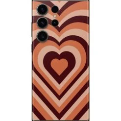 Autumn Heart Pattern Galaxy S23 Ultra Skin