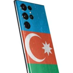 Azerbaijan Flag Distressed Galaxy S22 Ultra Skin -Skinit Store azerbaijan flag distressed galaxy s22 ultra skin 1646439255 SKNFLGDIS95GLX22U PR 03