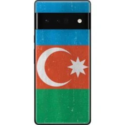Azerbaijan Flag Distressed Google Pixel 6 Pro Skin