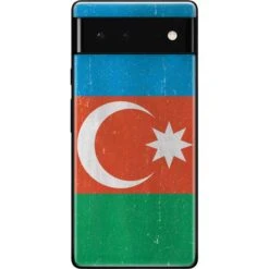 Azerbaijan Flag Distressed Google Pixel 6 Skin