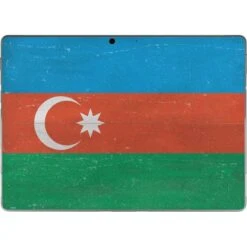 Azerbaijan Flag Distressed Surface Pro 8 Skin
